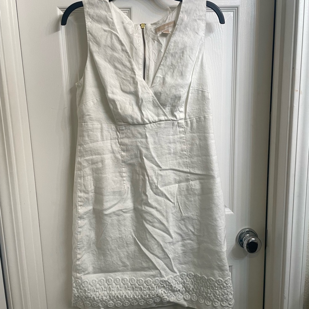 MICHAEL Michael Kors Ivory Sleeveless Mini Dress